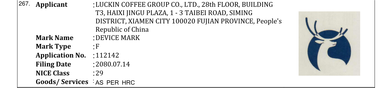 Original bulletin entry for DEVICE MARK