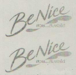 Be Nice (and logo) trademark logo