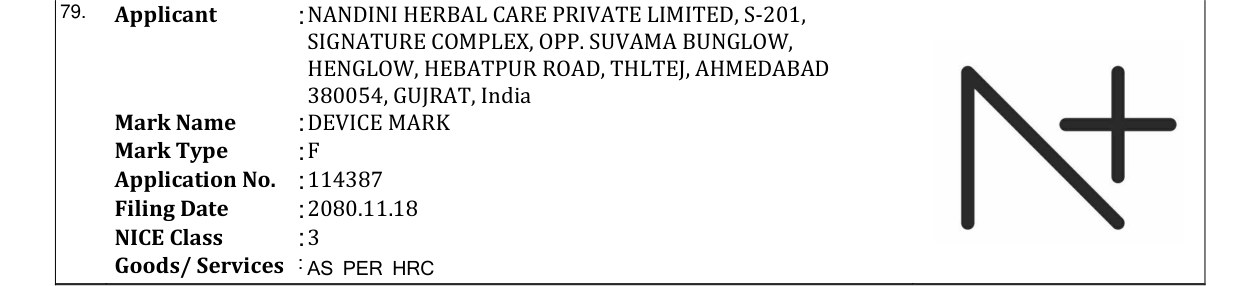 Original bulletin entry for DEVICE MARK