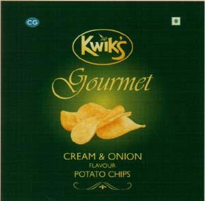 KWIKS GOURMET (and logo) trademark logo