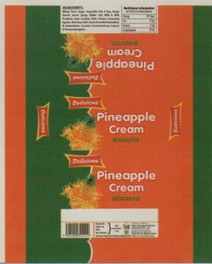 PASHUPATI PINEAPPLE CREAM BISCUITS (and logo) trademark logo
