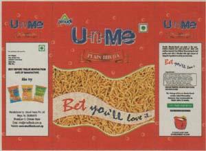 U-N-ME PLAIN BHUJIA (and logo) trademark logo