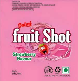 SALMI FRUIT SHOT (and logo) trademark logo