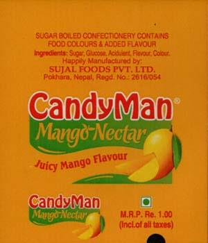 CandyMan Mango Nectar (and logo) trademark logo