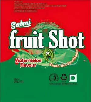 SALMI FRUIT SHOT (and logo) trademark logo