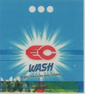EC WASH (and logo) trademark logo