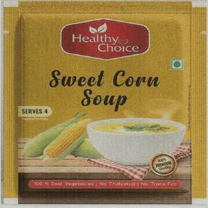 HEALTHY CHOICE SWEET CORN SOUP (and logo) trademark logo