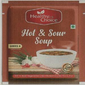 HEALTHY CHOICE HOT & SOUR SOUP (and logo) trademark logo
