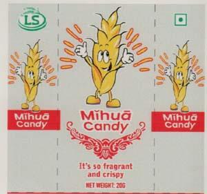 LS MIHUA CANDY (and logo) trademark logo