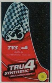 TVS TRU SYNTHETIC 4 (and logo) trademark logo