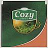 COZY GOLD TEA (and logo) trademark logo