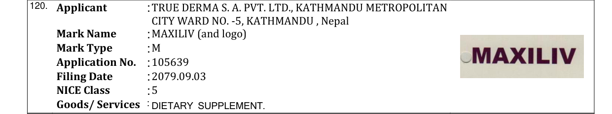 Original bulletin entry for MAXILIV (and logo)