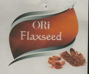 ORI FLAXSEED (and logo) trademark logo