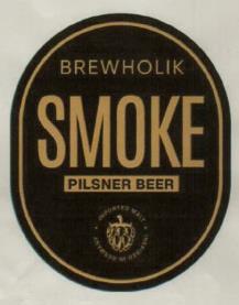 BREWHOLIK SMOKE PILSNER BEER (and logo) trademark logo