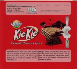 LOVELINE KIC KIC (and logo) trademark logo