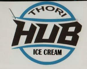 THORI HUB ICE CREAM (and logo) trademark logo