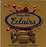 PERKY MILK ECLAIRS (and logo) trademark logo