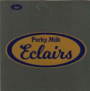 PERKY MILK ECLAIRS (and logo) trademark logo