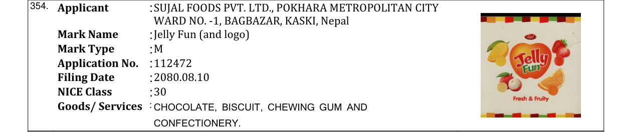 Original bulletin entry for Jelly Fun (and logo)