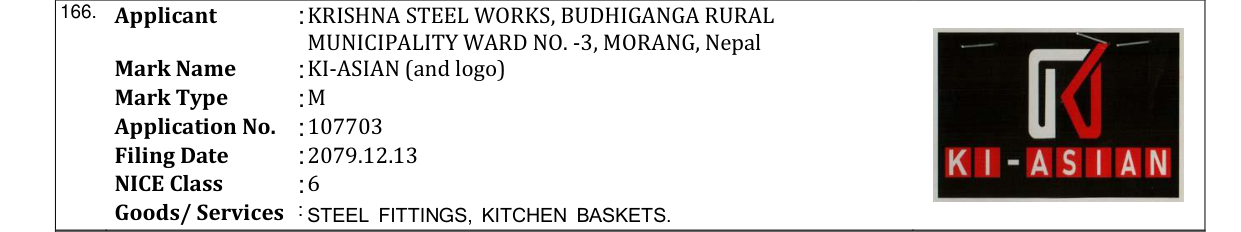 Original bulletin entry for KI-ASIAN (and logo)