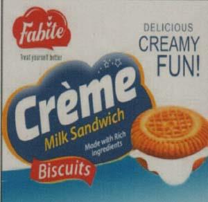 FABITE CREME (and logo) trademark logo