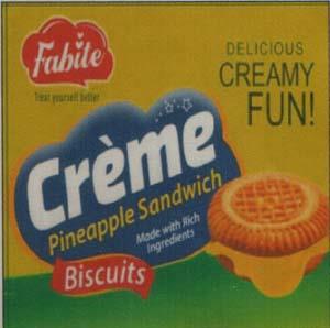FABITE CREME (and logo) trademark logo