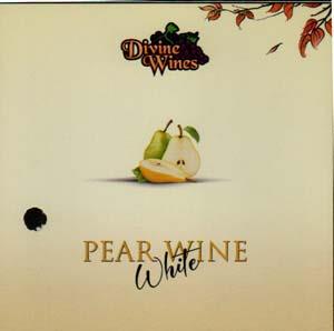 DIVINE WINES PEAR WINE WHITE (and logo) trademark logo