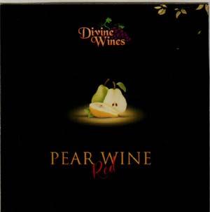 DIVINE WINES PEAR WINE RED (and logo) trademark logo
