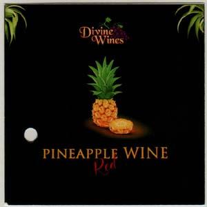 DIVINE WINES PINEAPPLE WINE RED (and logo) trademark logo