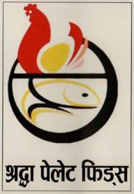 SHRADDHA PELLET FEEDS (and logo) trademark logo