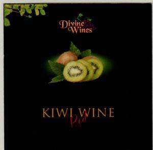 DIVINE WINES KIWI WINE RED (and logo) trademark logo