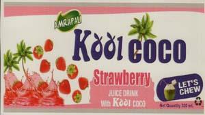 AMRAPALI KOOL COCO (STRAWBERRY) (and logo) trademark logo