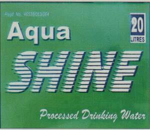 AQUA SHINE (and logo) trademark logo