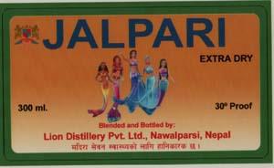 JALPARI EXTRA DRY (and logo) trademark logo