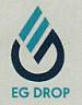 EG DROP (and logo) trademark logo