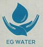 EG WATER (and logo) trademark logo
