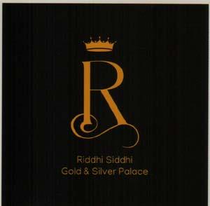 RIDDHI SIDDHI GOLD & SILVER PALACE (and logo) trademark logo