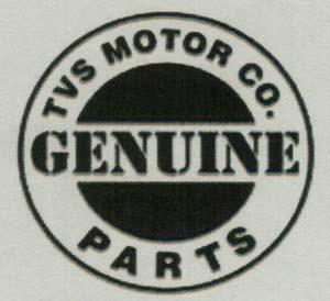 TVS MOTOR CO. GENUINE PARTS (and logo) trademark logo