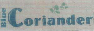 Blue Coriander (and logo) trademark logo