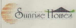 SUNRISE HOMES (and logo) trademark logo