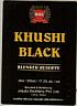 KHUSHI BLACK (and logo) trademark logo