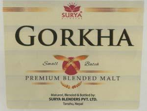 GORKHA SMALL BATCH (and logo) trademark logo