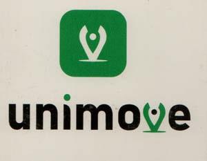 UNIMOVE (and logo) trademark logo