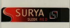 SURYA SLEEK RED (and logo) trademark logo