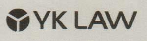 YK LAW (and logo) trademark logo
