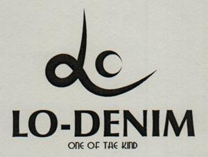 LO-DENIM (and logo) trademark logo
