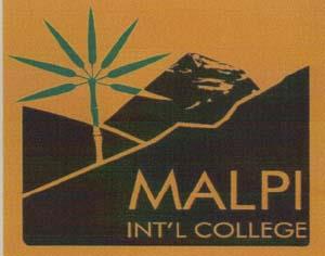 MALPI INT'L COLLEGE (and logo) trademark logo