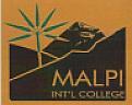 MALPI INT'L COLLEGE (and logo) trademark logo