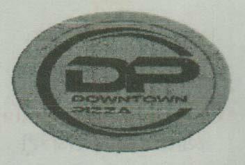 DP DOWNTOWN PIZZA (and logo) trademark logo