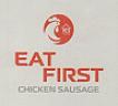 EAT FIRST SAUSAGE (and logo) trademark logo